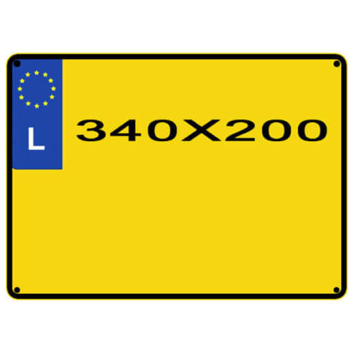 reproduction de plaque d'immatriculation pour véhicule utilitaire luxembourgeois