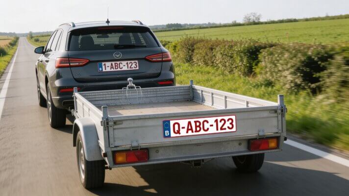 plaque Q pour remorques