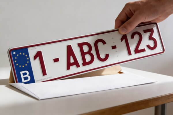 radiation de plaque d'immatriculation